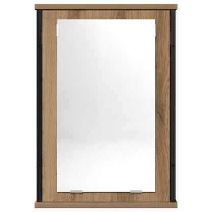 Bathroom Mirror Cabinet Artisan Oak 42x12x60 cm Engineered Wood