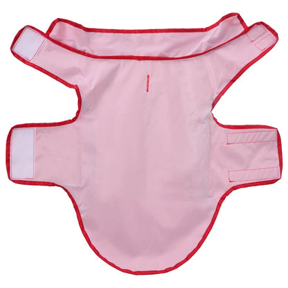 Dog Raincoat with Reflective Strips Polyester Red M