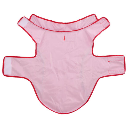 Dog Raincoat with Reflective Strips Polyester Red L