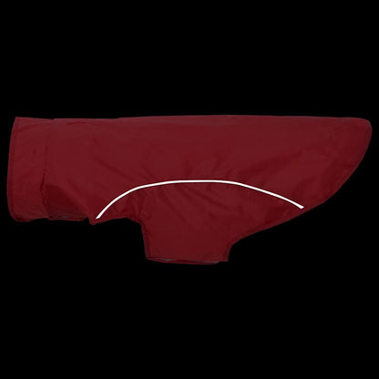 Dog Raincoat with Reflective Strips Polyester Red L