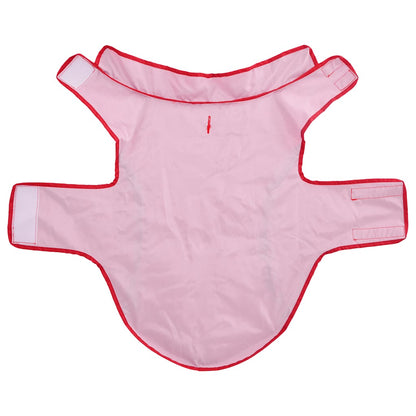 Dog Raincoat with Reflective Strips Polyester Red XL