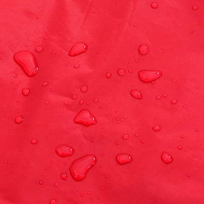 Dog Raincoat with Reflective Strips Polyester Red 3XL
