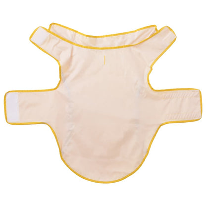 Dog Raincoat with Reflective Strips Polyester Yellow 2XL