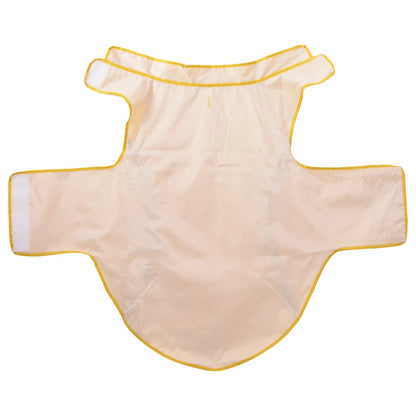 Dog Raincoat with Reflective Strips Polyester Yellow 3XL