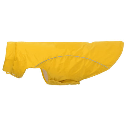 Dog Raincoat with Reflective Strips Polyester Yellow 3XL