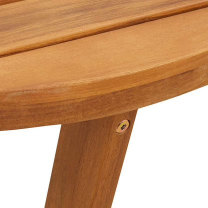Garden Side Table Round Ø70x75 cm Solid Wood Acacia