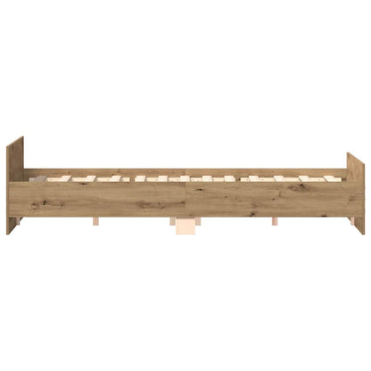 Bed Frame without Mattress Artisan Oak 180x200cm Engineered Wood