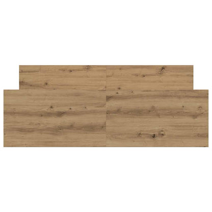 Bed Frame without Mattress Artisan Oak 140x190cm Engineered Wood