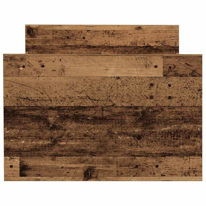 Bed Frame without Mattress Old Wood 100x200cm Engineered Wood