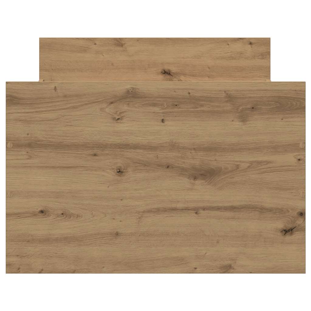 Bed Frame without Mattress Artisan Oak 100x200cm Engineered Wood