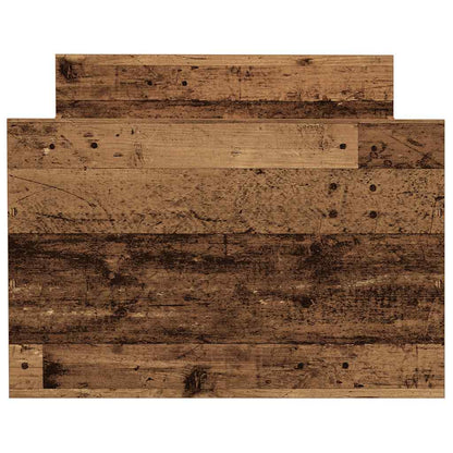 Bed Frame without Mattress Old Wood 90x190 cm Single Engineered Wood