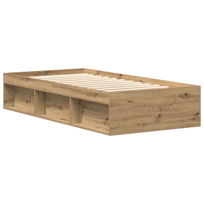 Bed Frame without Mattress Artisan Oak 90x200cm Engineered Wood