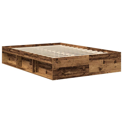 Bed Frame without Mattress Old Wood 120x200cm Engineered Wood