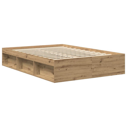 Bed Frame without Mattress Artisan Oak 120x200cm Engineered Wood