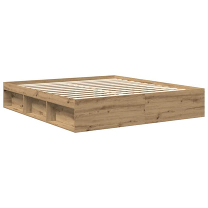 Bed Frame without Mattress Artisan Oak 180x200cm Super King Engineered Wood