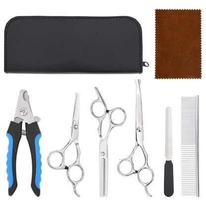 6 Piece Dog Grooming Scissors Set Stainless Steel