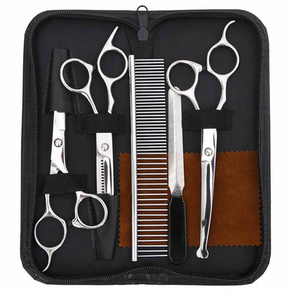 6 Piece Dog Grooming Scissors Set Stainless Steel