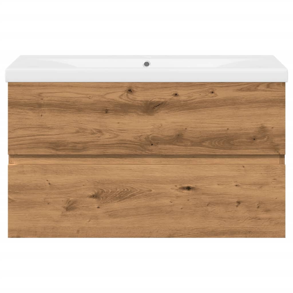 Sink Cabinet with Built-in Basin Artisan Oak