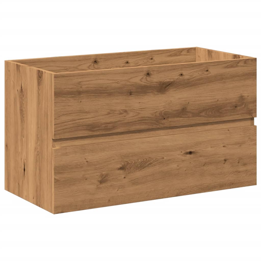 Sink Cabinet with Built-in Basin Artisan Oak