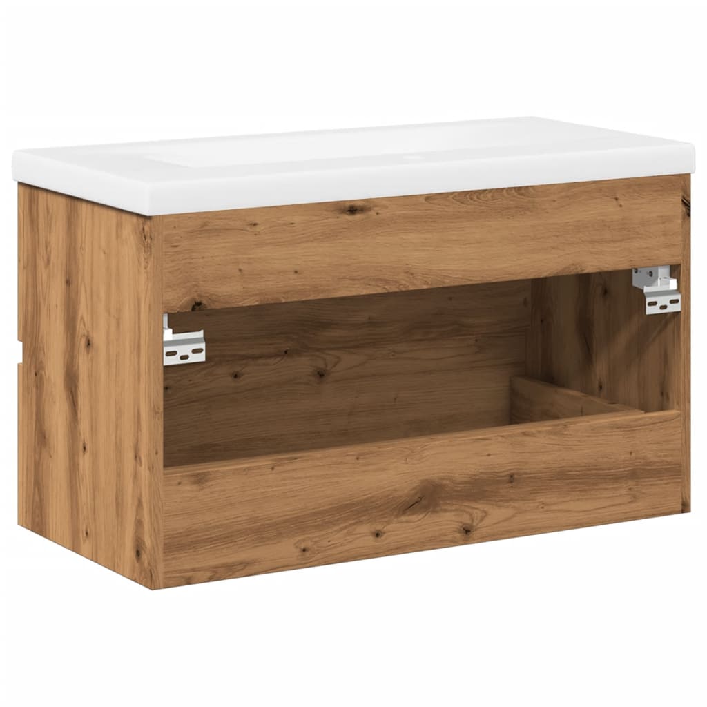 Sink Cabinet with Built-in Basin Artisan Oak
