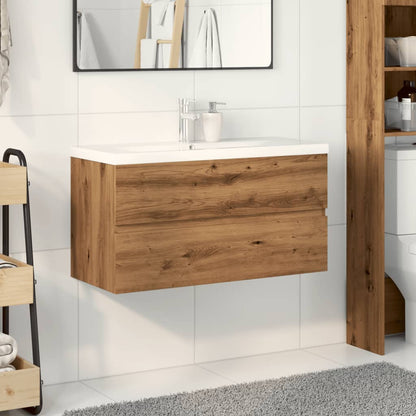 Sink Cabinet with Built-in Basin Artisan Oak