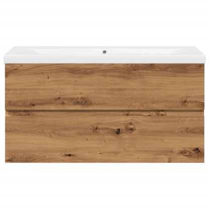 Sink Cabinet with Built-in Basin Artisan Oak