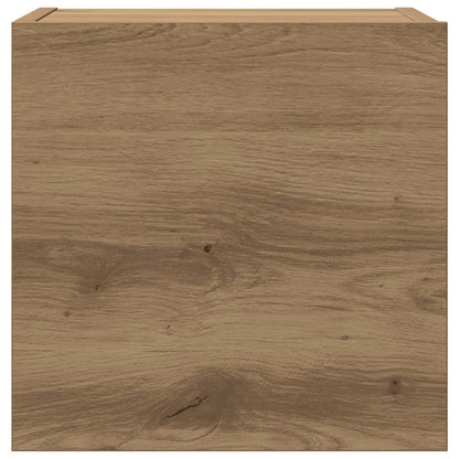 Wall Mounted TV cabinets 6 pcs Artisan Oak Engineered Wood
