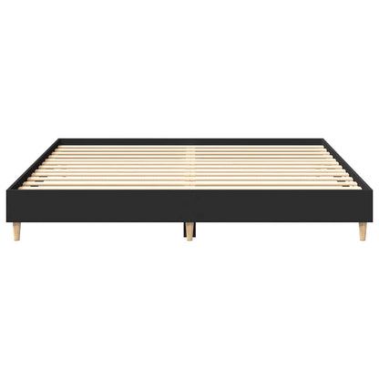 Bed Frame without Mattress Black 180x200cm Engineered Wood
