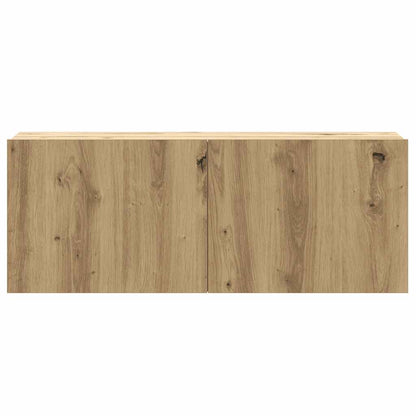 6 Piece TV Cabinet Set Wall-mounted Artisan Oak Engineered Wood