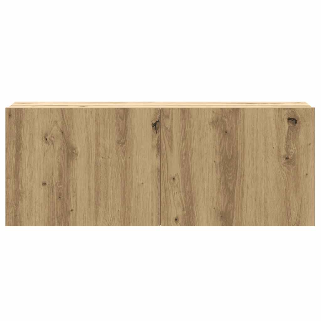 2 Piece TV Cabinet Set Wall-mounted Artisan Oak Engineered Wood