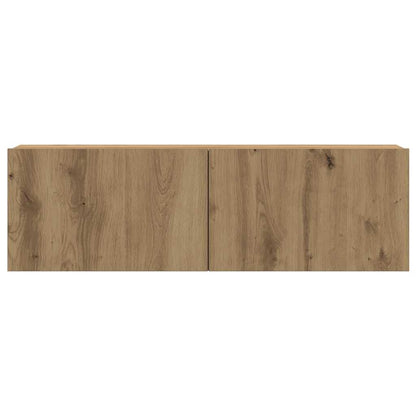 6 Piece TV Cabinet Set Wall-mounted Artisan Oak Engineered Wood