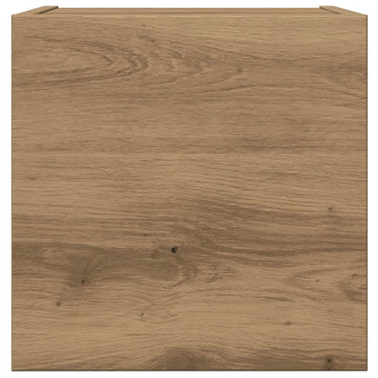 4 Piece TV Cabinet Set Wall-mounted Artisan Oak Engineered Wood