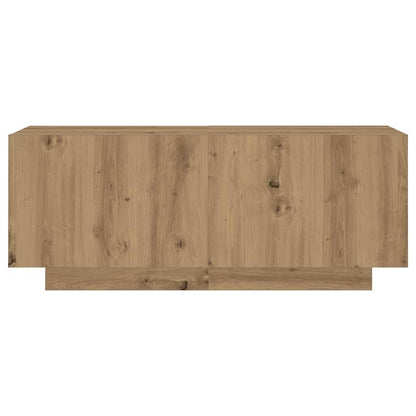 TV Cabinet with LED Lights Artisan Oak 300x35x40 cm Engineered Wood