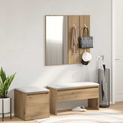Hallway Furniture Set Artisan Oak Engineered Wood