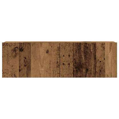 3 Piece TV Cabinet Set Wall-mounted Old Wood Engineered Wood