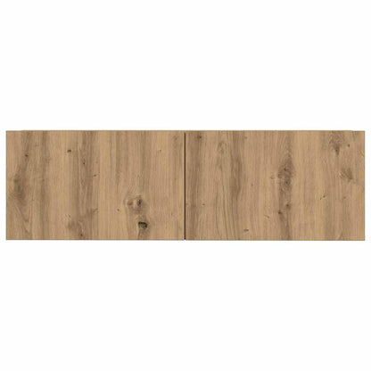 3 Piece TV Cabinet Set Wall-mounted Artisan Oak Engineered Wood