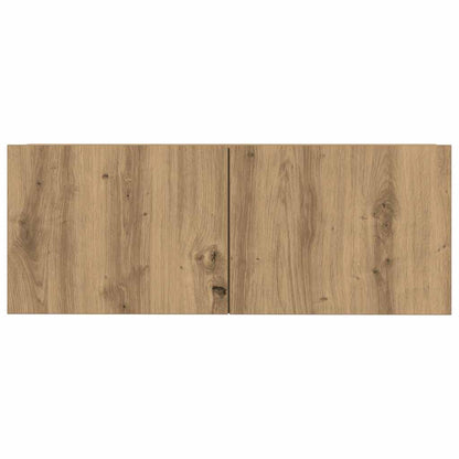 7 Piece TV Cabinet Set Wall-mounted Artisan Oak