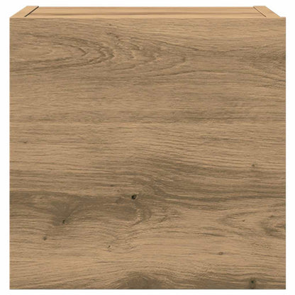 7 Piece TV Cabinet Set Wall-mounted Artisan Oak