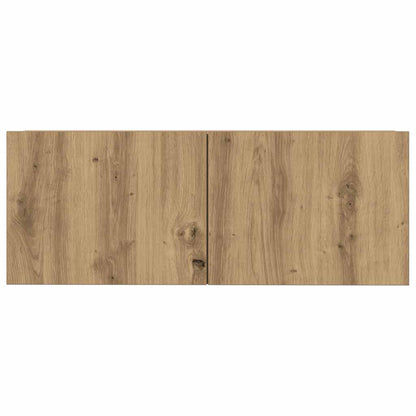 7 Piece TV Cabinet Set Wall-mounted Artisan Oak Engineered Wood