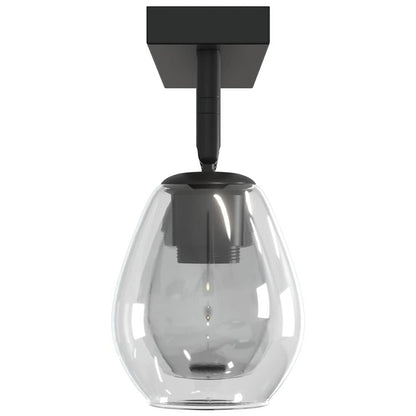 Ceiling Spotlight Black 54 x 13 x 26 cm Glass and metal