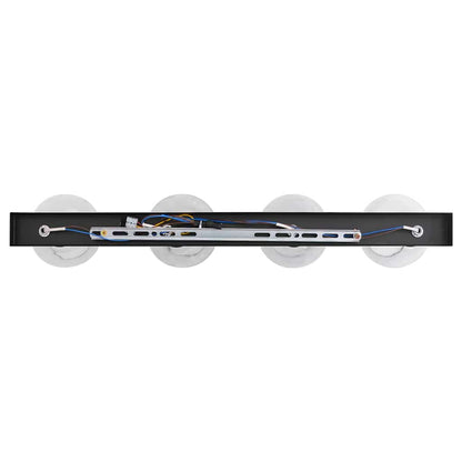 Ceiling Spotlight Black 70 x 13 x 26 cm Glass and metal