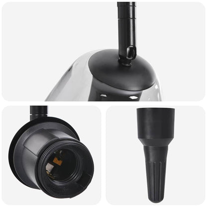 Ceiling Spotlight Black 110.5 x 13 x 26 cm Glass and metal