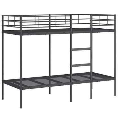 Bunk Bed without Mattress Black 80x200 cm Steel
