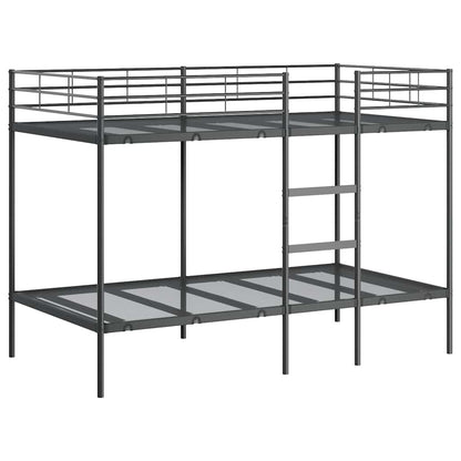Bunk Bed without Mattress Black 100x200 cm Steel