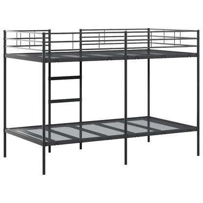 Bunk Bed without Mattress Black 100x200 cm Steel