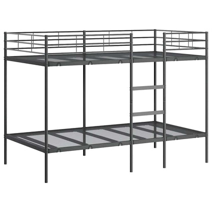 Bunk Bed without Mattress Black 107x203 cm Steel