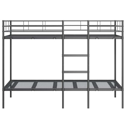 Bunk Bed without Mattress Black 107x203 cm Steel