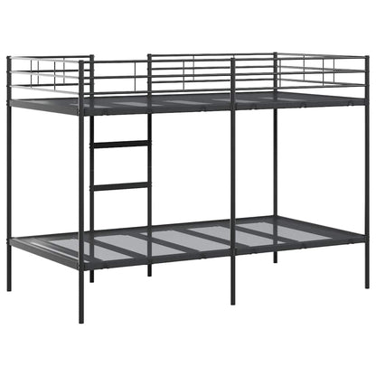 Bunk Bed without Mattress Black 107x203 cm Steel