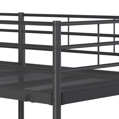 Bunk Bed without Mattress Black 107x203 cm Steel