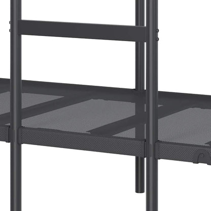 Bunk Bed without Mattress Black 107x203 cm Steel
